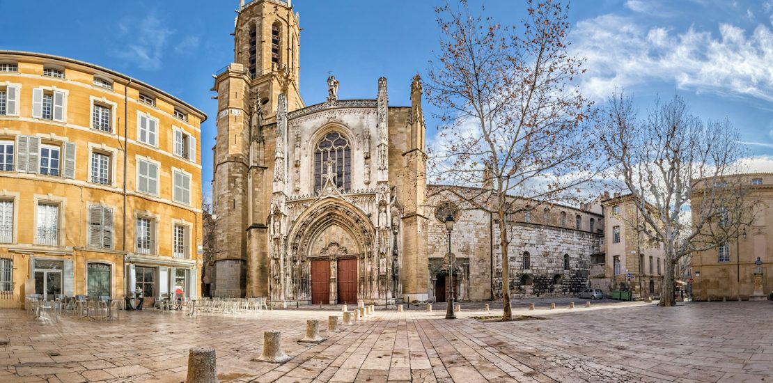 The Aix Cathedral in Aix-en-Provence, France