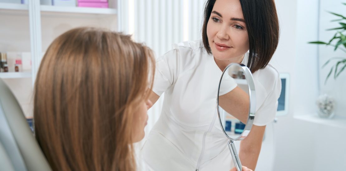 Young woman on a consultation with a specialist dermatologist at dr ghali aesthetic clinic saitn rémy de provence